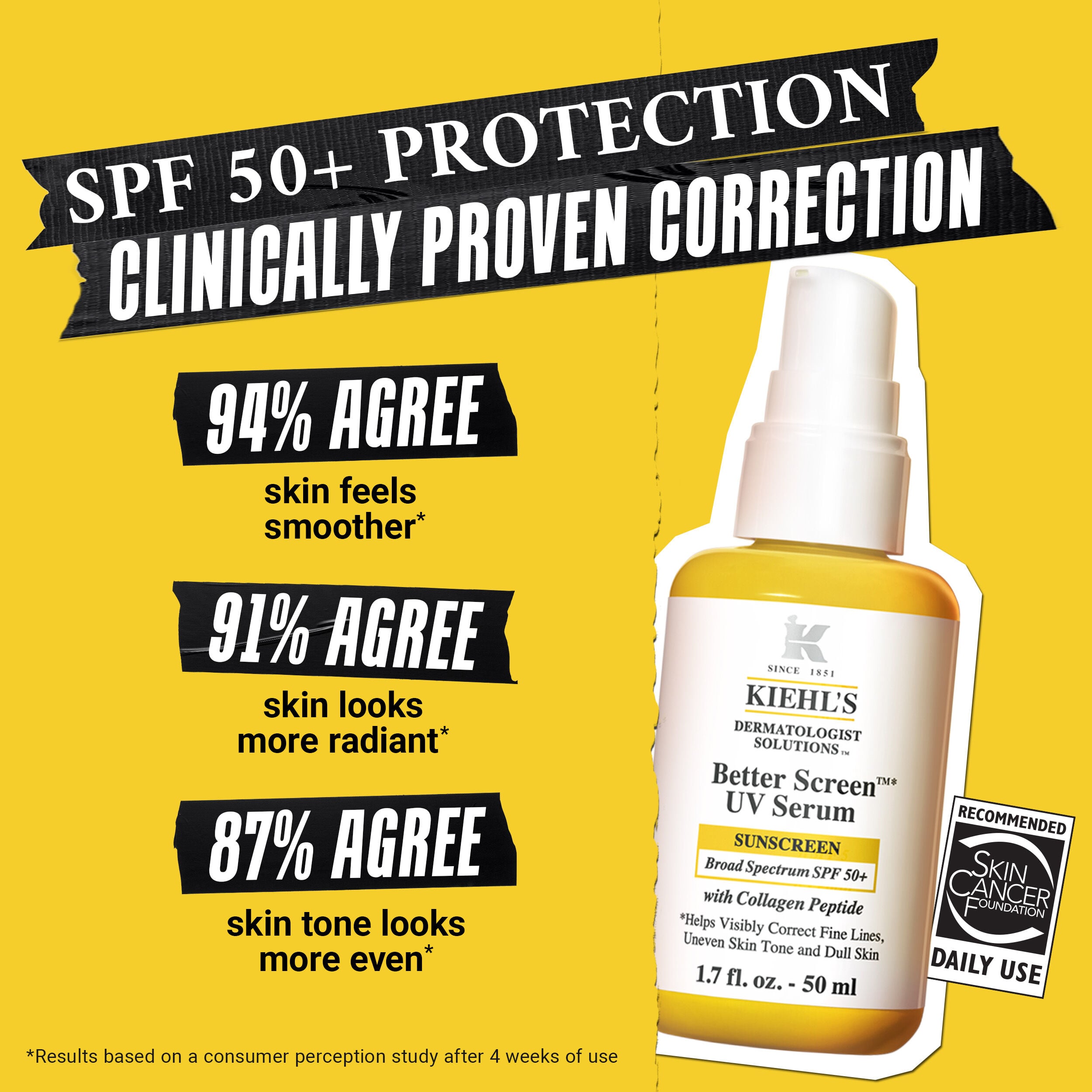Better Screen™ UV Sunscreen Serum — SPF 50+ Sunscreen — Kiehl's